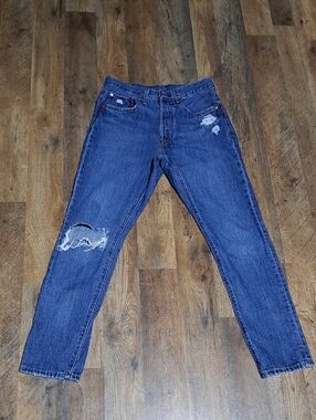 Levi 501 S womens Distressed Denim Jeans Size (W26 L28)